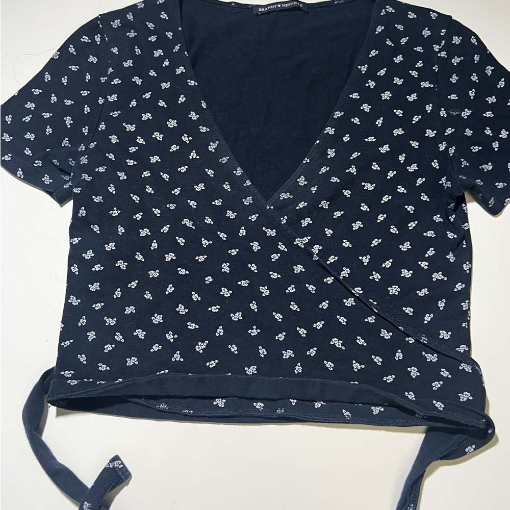 Brandy Melville Blue Crop Top